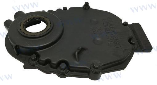 Mercruiser V8 96+ timing chain cover with sensor hole