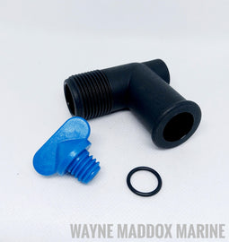 Mercruiser Drain elbow for exhaust manifolds